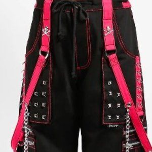Tripp NYC Black/Pink Step Chain Pant - XL